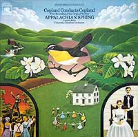 The composer conducts the first recording of the original chamber version - Columbia LP cover (art by Robert Giusti