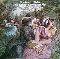 Pierre Boulez conducts Falla's Three Cornered Hat ballet (Columbia LP cover)