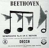 Original British LP of the 1953 Erich Kleiber/Concertgebouw Beethoven Fifth