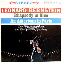 Leonard Bernstein Conducts Gershwin - Columbia LP cover