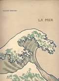 Cover of the score of La Mer, featuring part of the Hokusai print