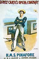 Poster for the D'Oyly Carte production of HMS Pinafore