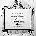 The first edition of the Symphony # 40