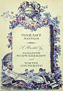 An early LP of Mozart songs by Schwartzkopf and Gieseking (Angel album cover)