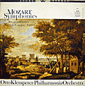 Otto Klemperer and the Philharmonia Orchestra play the last two Mozart Symphonies (Angel LP cover)