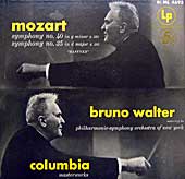 Bruno Walter conducts Mozart symphonies (Columbia LP album cover)