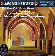 Charles Munch conducting the Boston Symphony (original RCA LP cover)