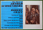 Volume 2 of Robert Craft's Schoenberg survey, including Verklarte Nacht - Columbia LP cover