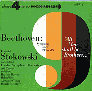 Leopold Stokowski leads the Beethoven Ninth -- London Phase 4 LP cover