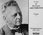 Hermann Abendroth conducts the Brahms Symphgony # 4 (Biddulph CD cover)