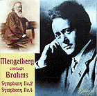 Willem Mengelberg conducts the Brahms Symphony # 4 (Biddulph CD cover)