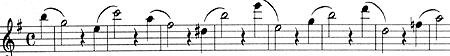 the theme of the first movement of the Brahms Fourth Symphony