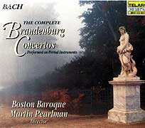 Martin Pearlman conducts the Boston Baroque (Telarc LP cover)