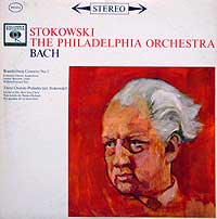 Leopold Stokowski and the Philadelphia Orchestra play the Brandenburg Concerto # 5 (Columbia LP cover)