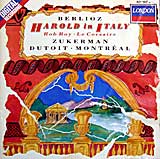 Charles Dutoit conducts and Pinchas Zuckerman plays Harold in Italy (LSO CD cover)