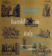 Hermann Scherchen conducts Harold in Italy (Westminster LP cover)
