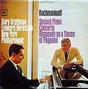 Gary Graffman, Leonard Bernstein and the New York Philharmonic -- Columbia LP cover