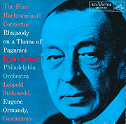 Rachmaninoff plays his four piano concertos -- RCA LP box cover