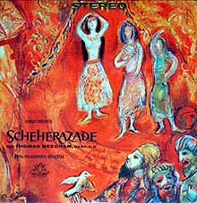 Sir Thomas Beecham and the <B>Royal Philharmonic</b> play Scheherazade (Angel LP cover)