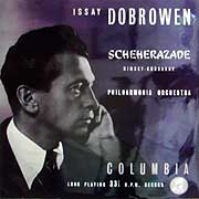 Issay Dobrowen and the Philharmonia play Scheherazade (London LP cover)