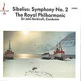 John Barbirolli conducts the Sibelius Symphony # 2 (Chesky CD cover)