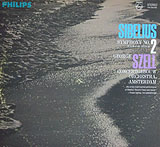 George Szell conducts the Sibelius Symphony # 2 (Philips LP cover)