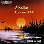 Osmo Vanska conducts the Sibelius Symphony # 2 (Bis CD cover)