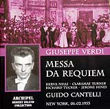 Cantelli conducts Verdi's Requiem (Archipel CD cover)
