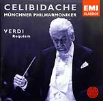 Celibidache conducts Verdi's Requiem (EMI CD cover)