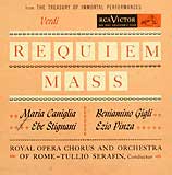 Serafin conducts Verdi's Requiem (RCA LP cover)