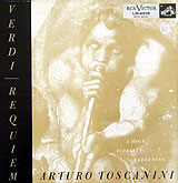 Toscanini conducts Verdi's Requiem (RCA LP cover)