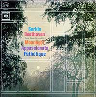 Rudolph Serkin plays the Pathetique, Moonlight and Appassionata sonatas (COlumbia LP cover)