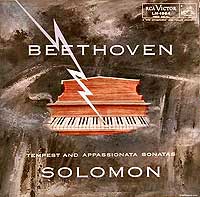 Solomon plays the Appassionata and Tempest sonatas (RCA LP cover)