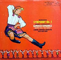 Jean Martinon conducts the Borodin Symphony # 2 -- RCA LP cover