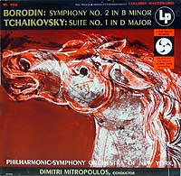Dimitri Mitropoulos conducts the Borodin Symphony # 2 -- Columbia LP cover