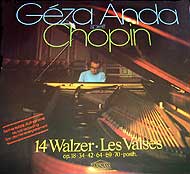 Geza Anda plays the Chopin Waltzes -- Parnass LP cover