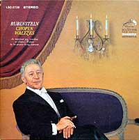 Artur Rubinstein plays the Chopin Waltzes -- RCA LP cover