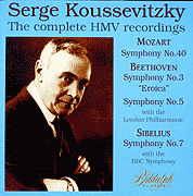 Serge Koussevitzky and the London Philharmonic (Biddulph CD)