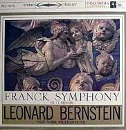 Leonard Bernstein conducts the New York Philharmonic in the Franck Symphony (Columbia LP cover)