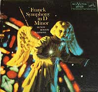 Charles Munch conducts the Boston Symphony Orchestra in the Franck Symphony (RCA LP cover)