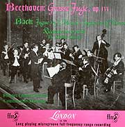 Karl Munchinger and the Suttgart Chamber Orchestra play Beethoven's Op. 131 Quartet (London LP cover)