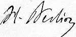 Berlioz's signature