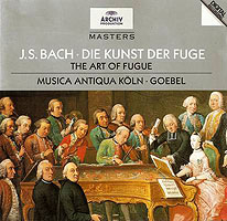 Musica Antiqua Koln plays Bach's Art of the Fugue (Archiv CD)
