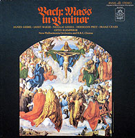 Otto Klemperer conducts the Bach B Minor Mass (EMI LP cover)
