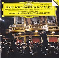 
Gideon Kremer and Mischa Miasky play the BrahmsDouble Concerto, Leonard Bernstein conducting (DG CD cover)