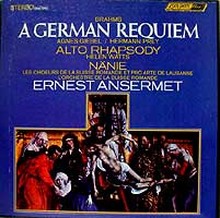 Ernest Ansermet conducts the Brahms Requiem (London LP)