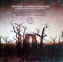 Herbert von Karajan conducts the Brahms Requiem (Angel LP)