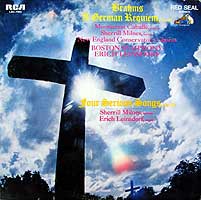 Erich Leinsdorf conducts the Brahms Requiem (RCA LP)