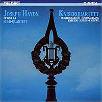 The Eder Quartet plays Haydn quartets (Teldec CD cover)