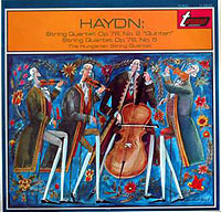 The Hungarian Quartet plays Haydn quartets (Turnabout LP cover)